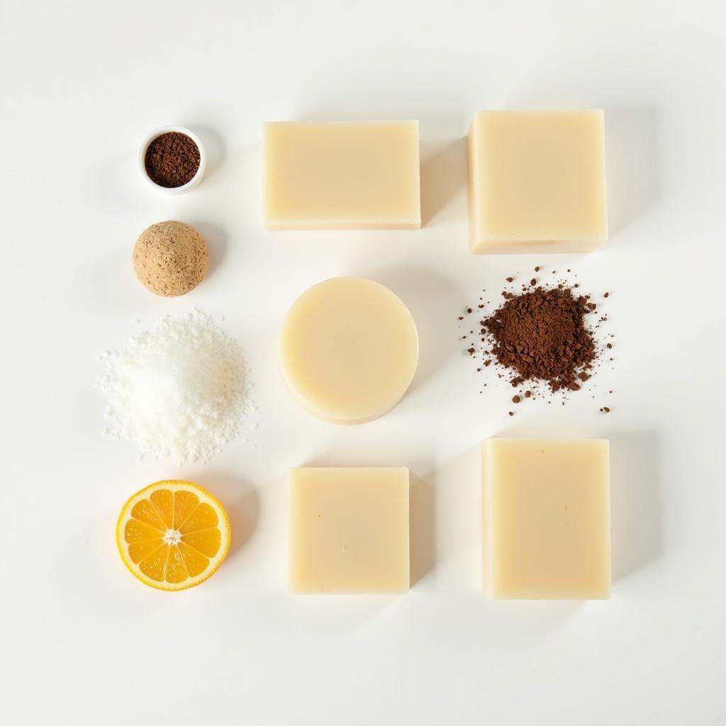 Various Coconut Free Shampoo Bars on Display