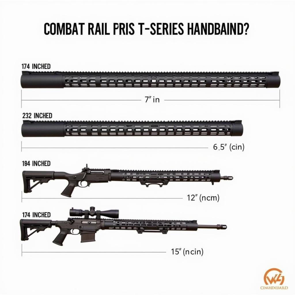 Combat Rail T-Series in Different Lengths