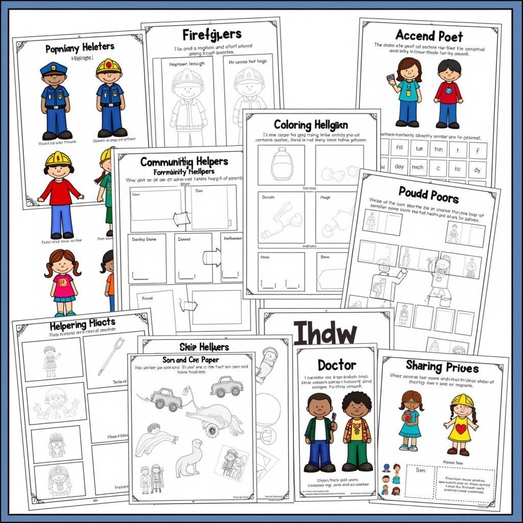 Free Printable Community Helpers Worksheet Activities