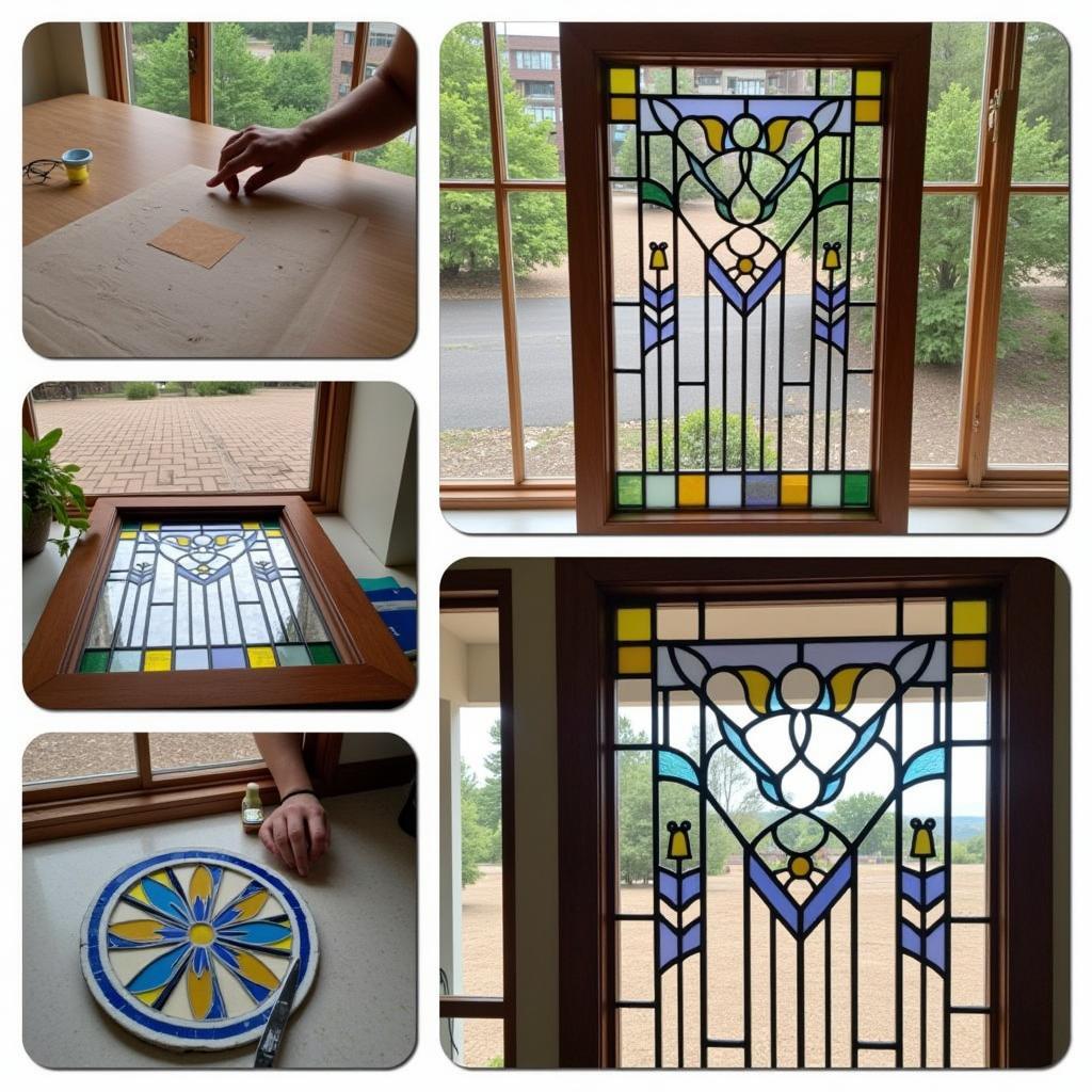 Creating a Stained Glass Panel with a Frank Lloyd Wright Pattern