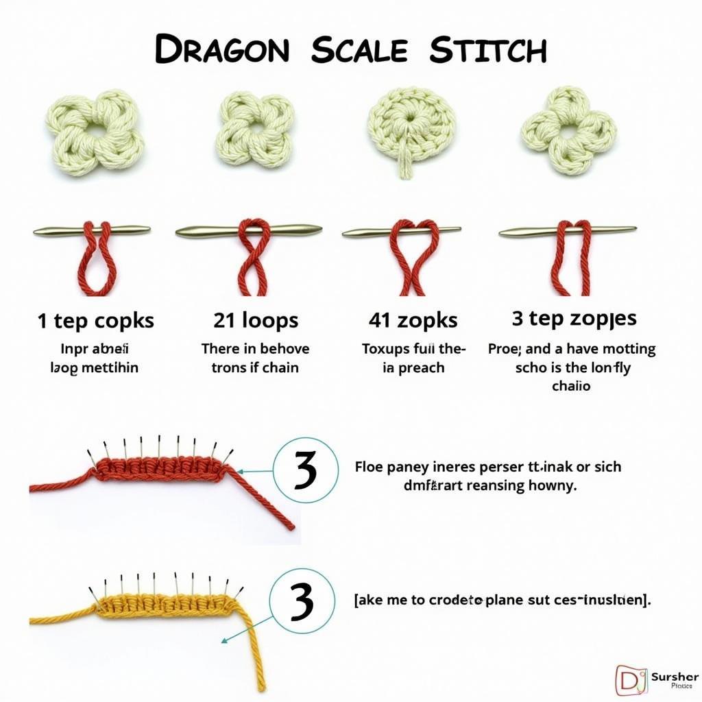 Crochet Dragon Scale Stitch Tutorial: Step-by-Step Instructions