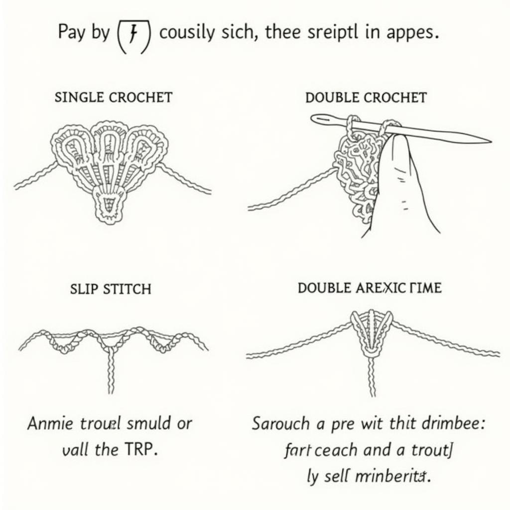 Crochet Stuffed Toy Terminology Illustration