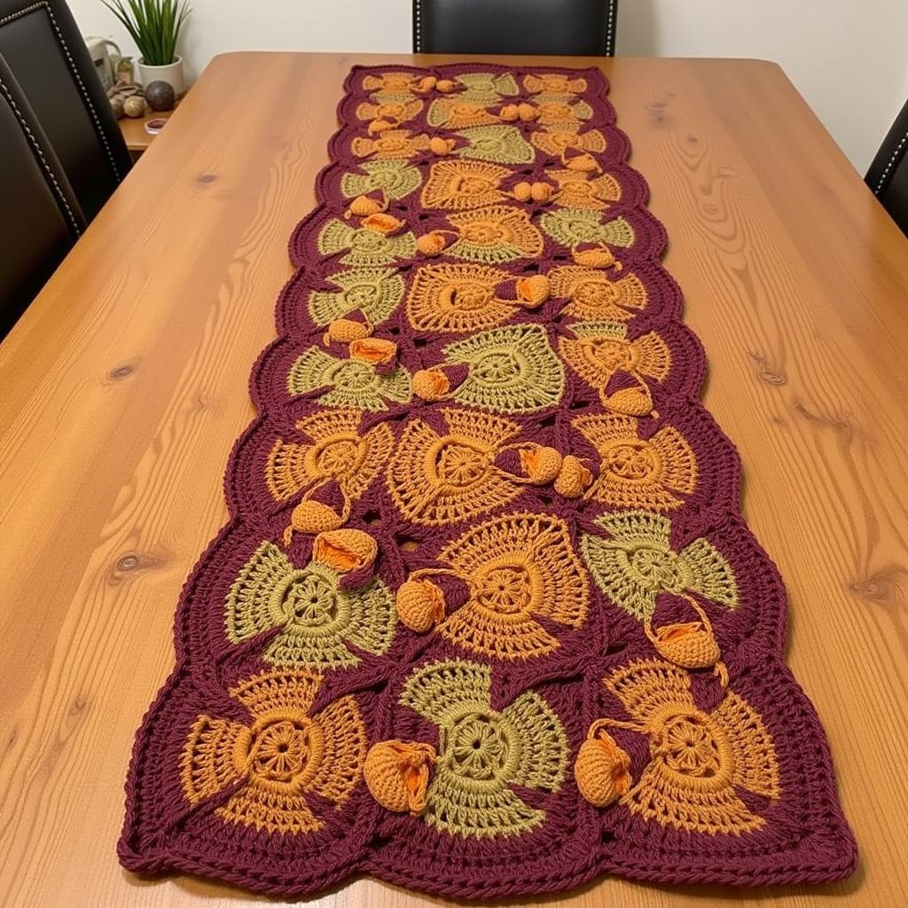 Crochet Thanksgiving Table Runner Pattern