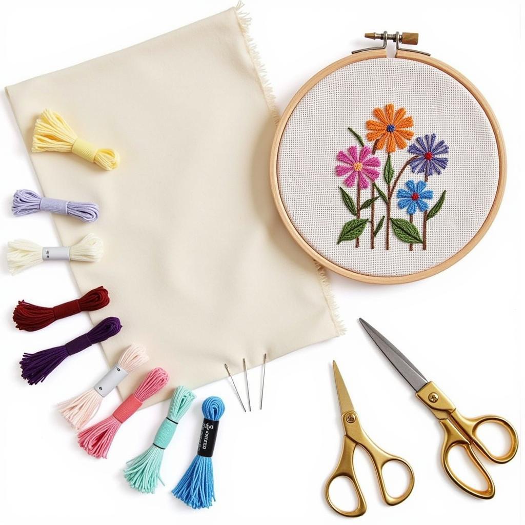 Essential Supplies for Cross Stitching Flower Patterns