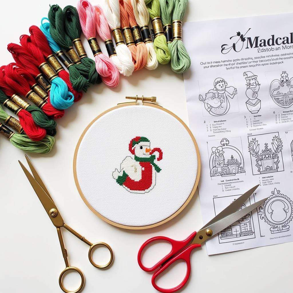 Essential Cross Stitch Supplies for Christmas Ornaments