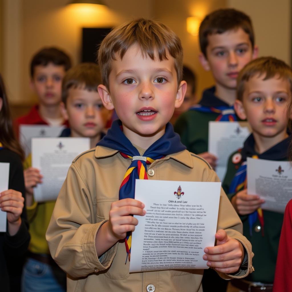 Cub Scout Oath and Law Ceremony