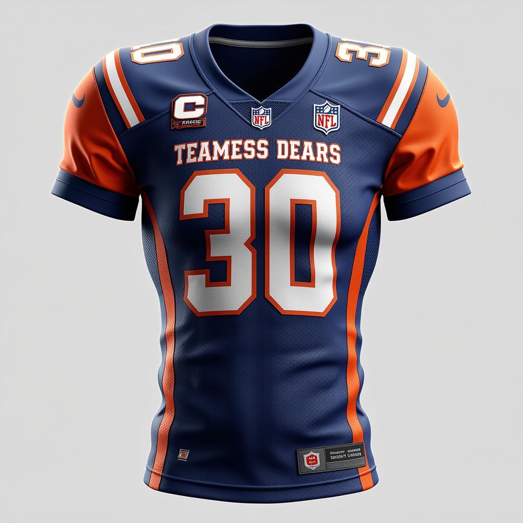 Custom Football Jersey Design Using Free SVG