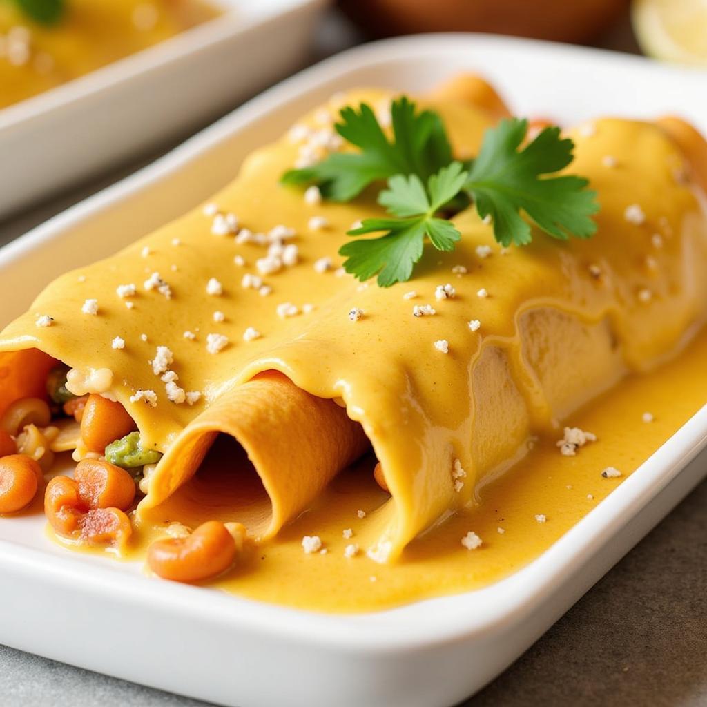 Dairy-Free Enchiladas with Cashew Cream