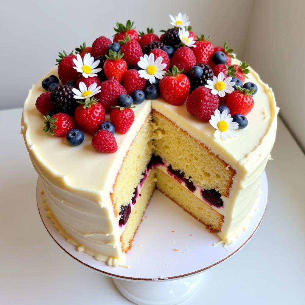 Decorated Cake with Dairy-Free Icing