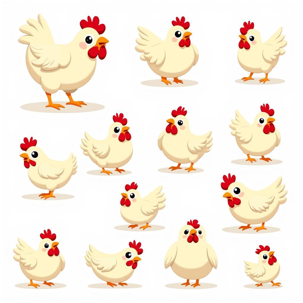 Different Styles of Cute Chicken SVGs