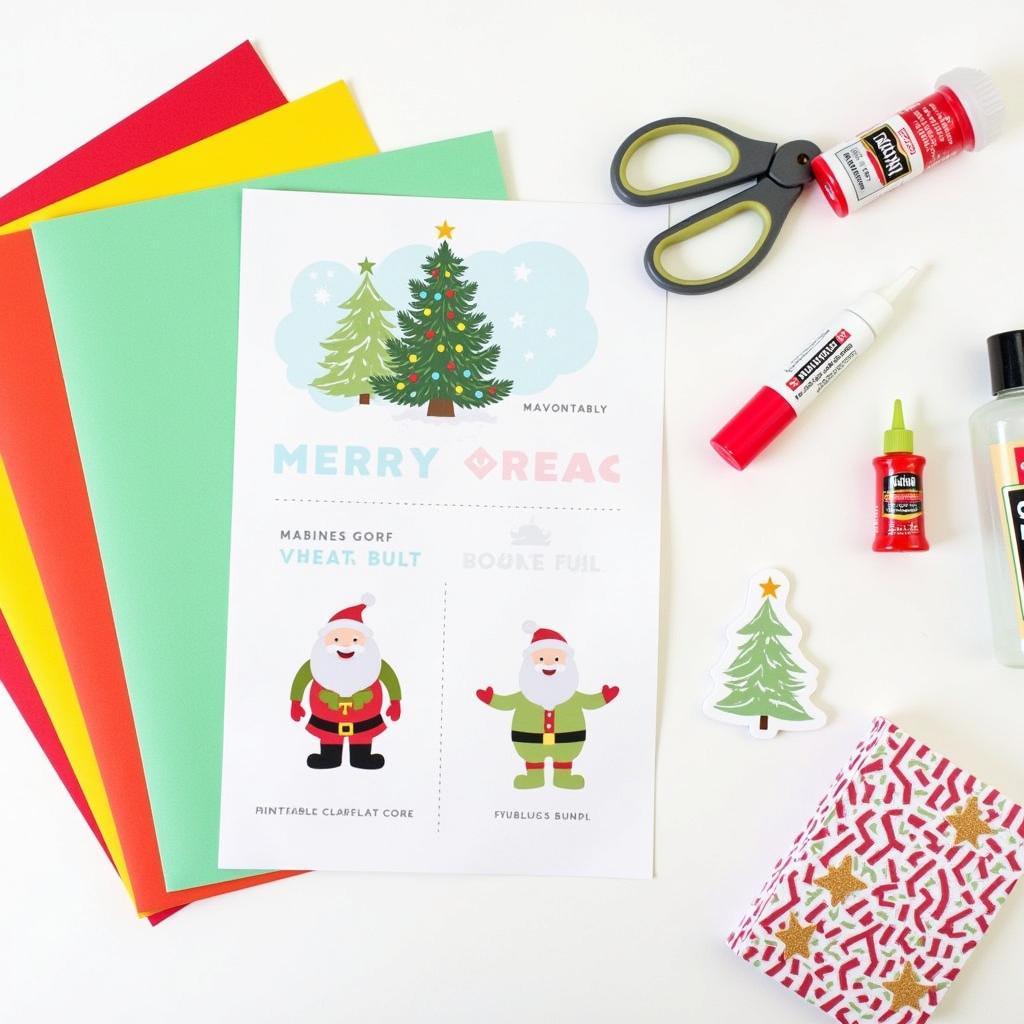 Crafting DIY Christmas Treat Bag Toppers