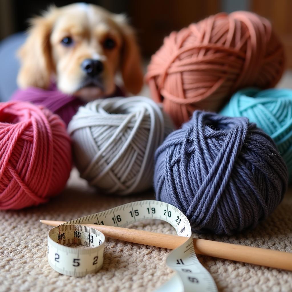 Selecting the right yarn for a dog sweater