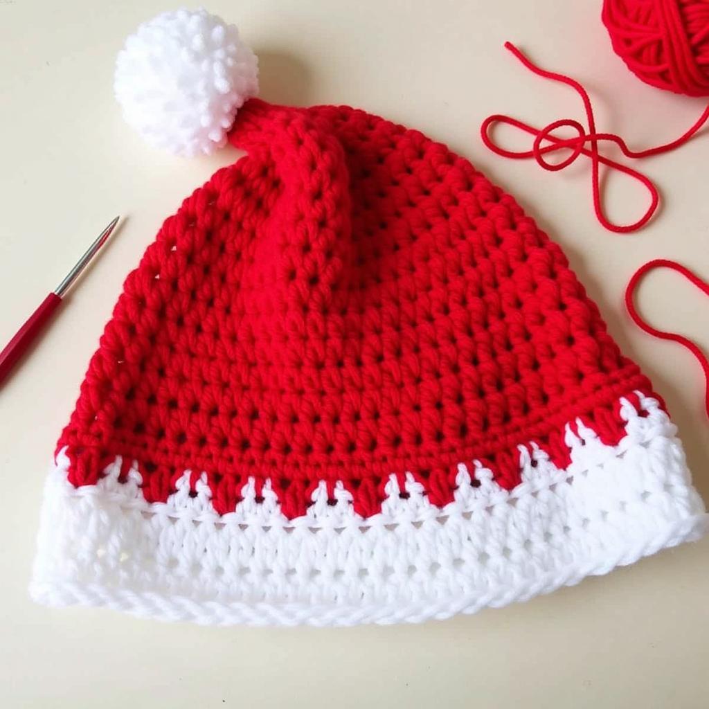 Easy Amigurumi Christmas Santa Hat Pattern