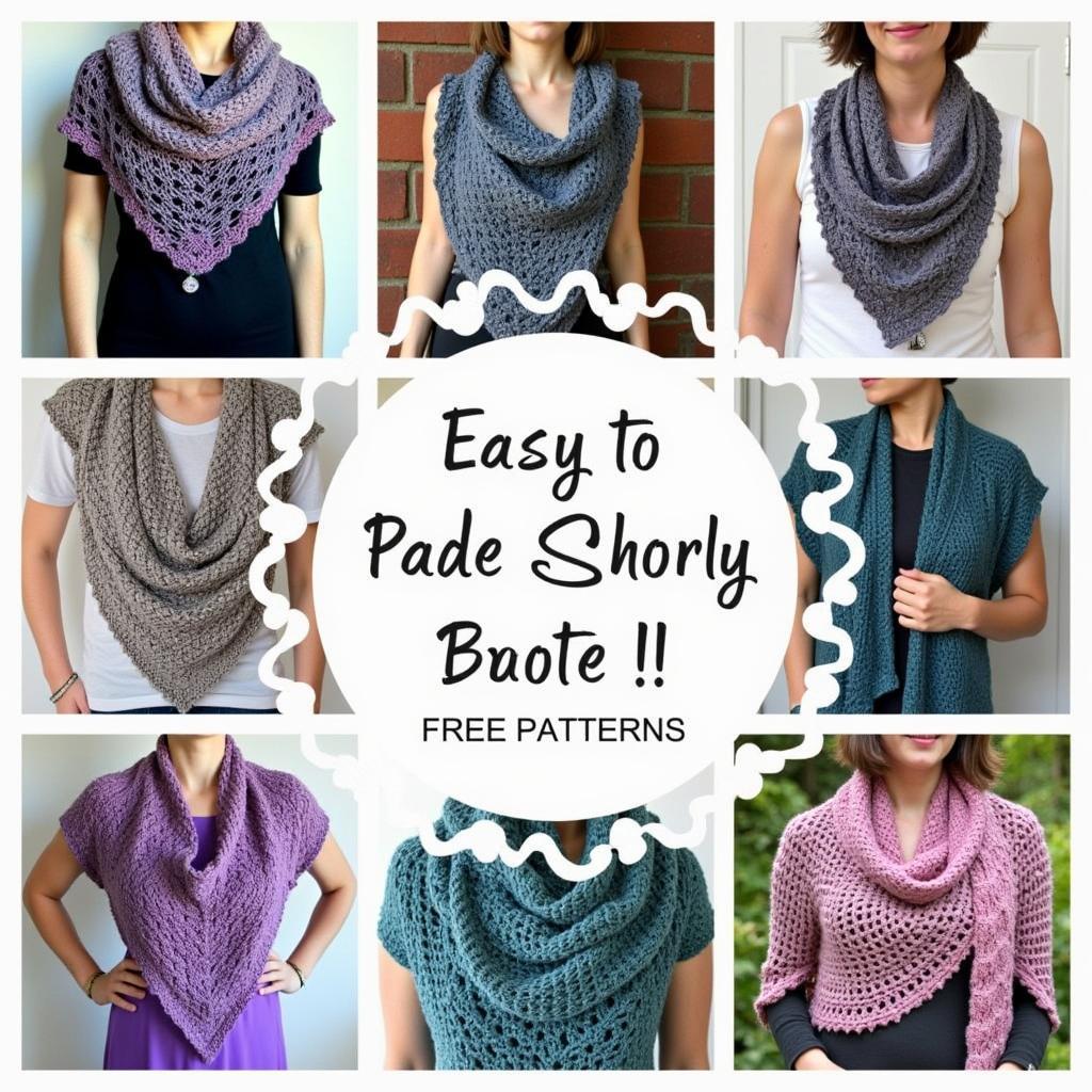 Easy Free Knit Shawl Patterns