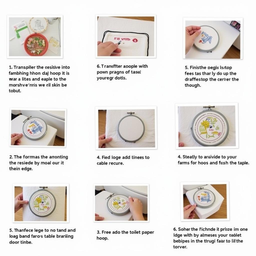 Embroidering a Toilet Paper Cover: A Step-by-Step Visual Guide