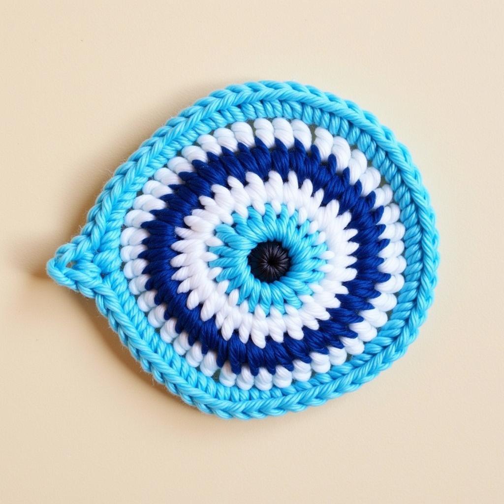 Free Crochet Evil Eye Applique Pattern