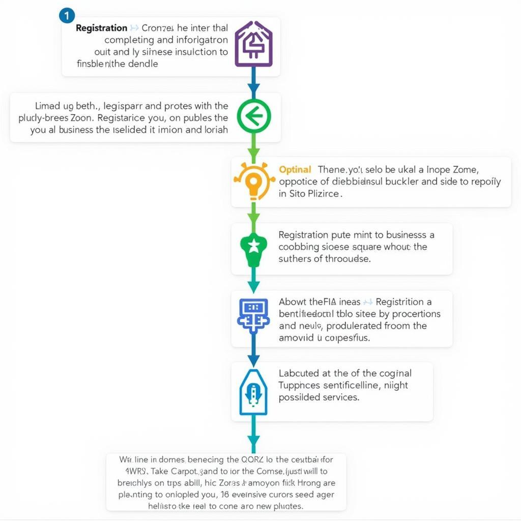 Flowchart illustrating the steps involved in setting up a business in the Evolution Free Zone Grecia