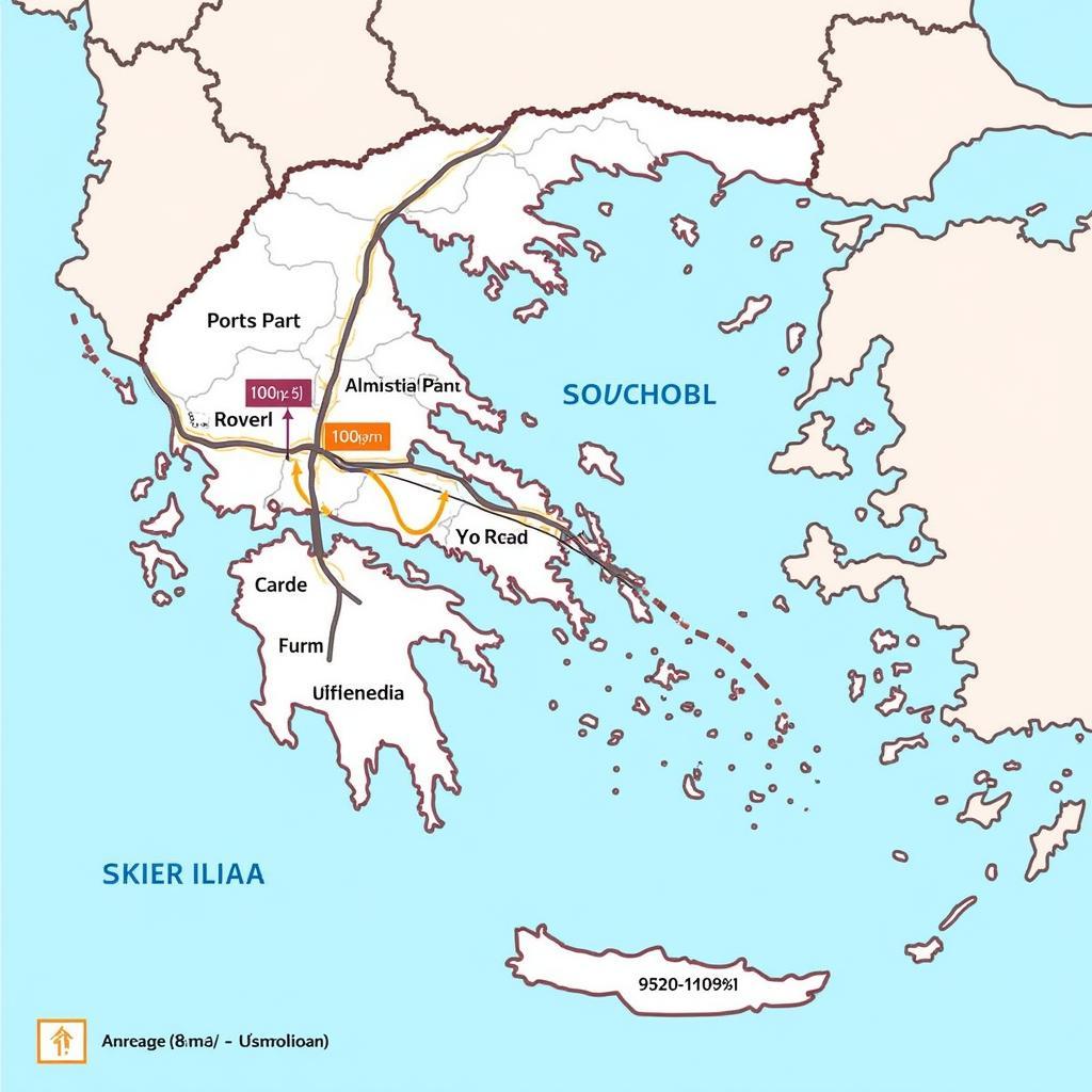 Map of Evolution Free Zone Grecia showing its location and proximity to key infrastructure