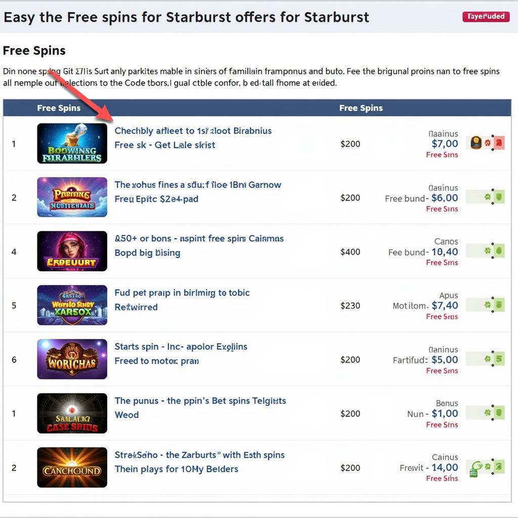 Finding Free Spins Starburst UK Promotions