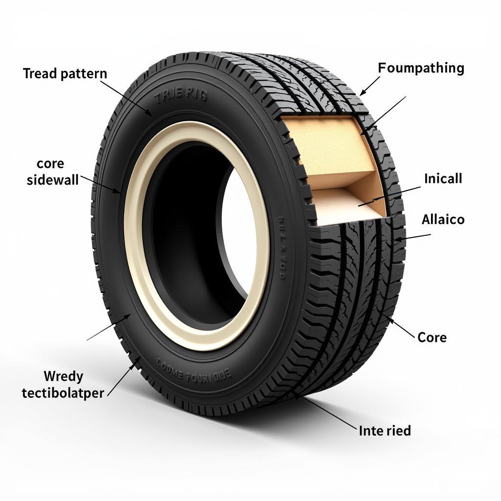 Flat Free Tire Internal Structure