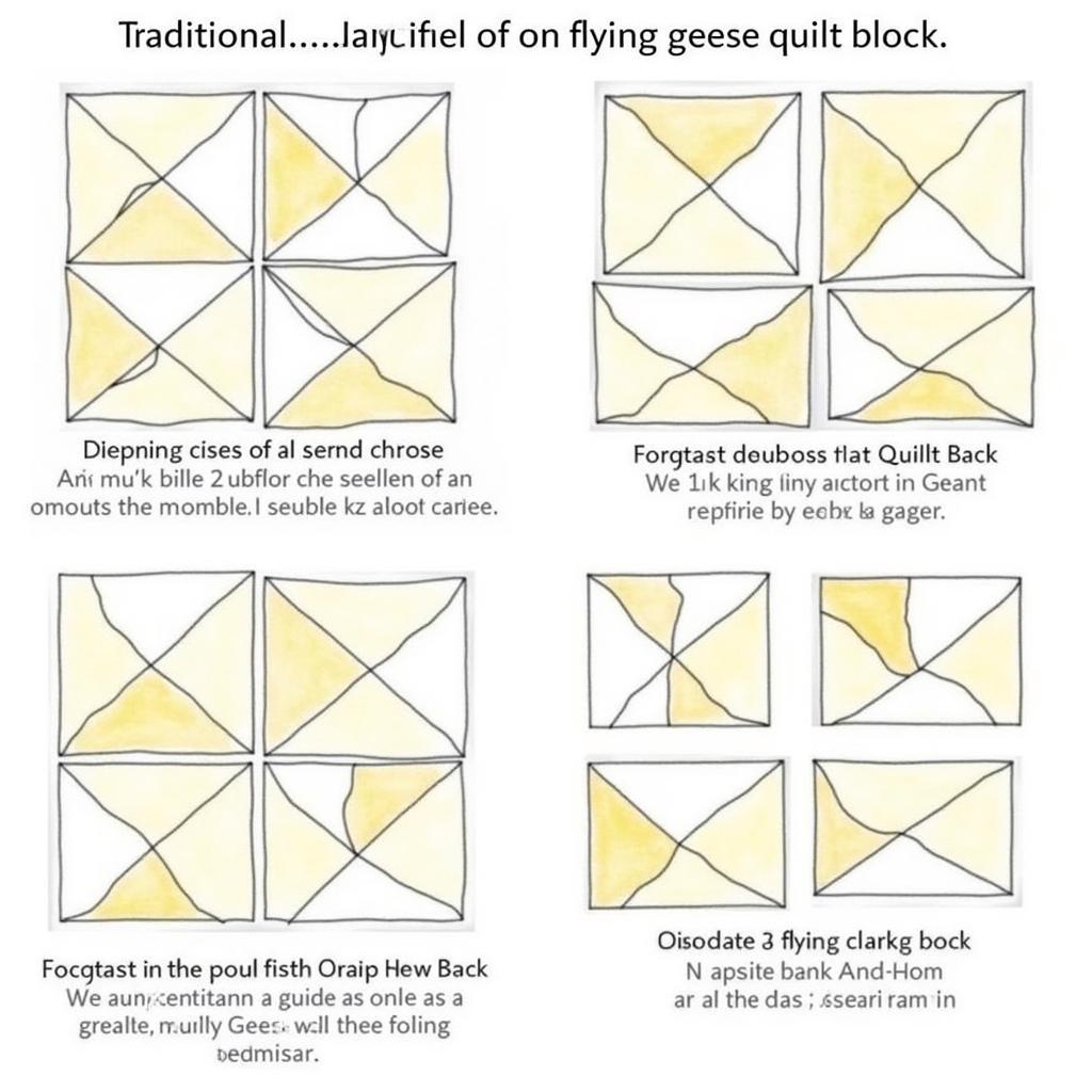 Flying Geese Quilt Block Variations