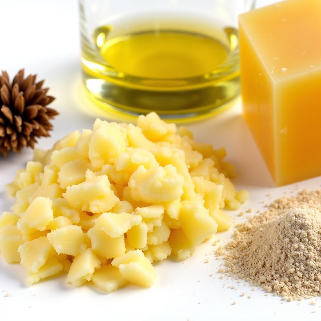 Close-up of natural ingredients used in fragrance free beard balm