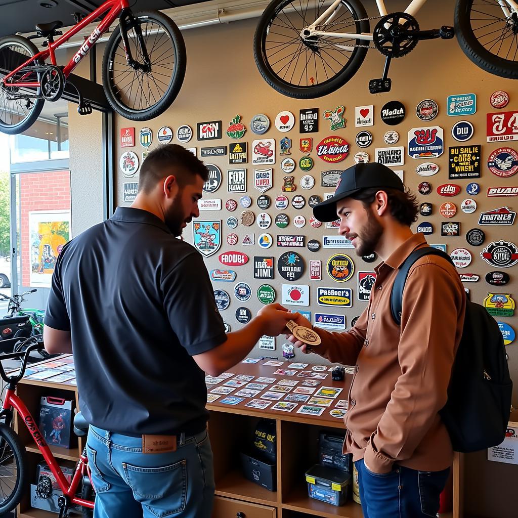 Free BMX Stickers at Shop Events