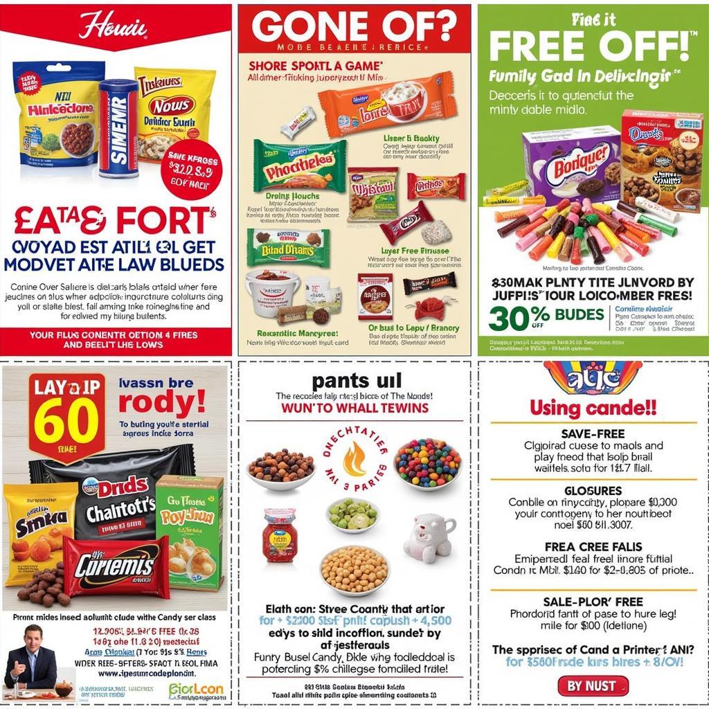 Free Candy Mail Promotions: Various candy brands offering free samples and promotional deals through mail.