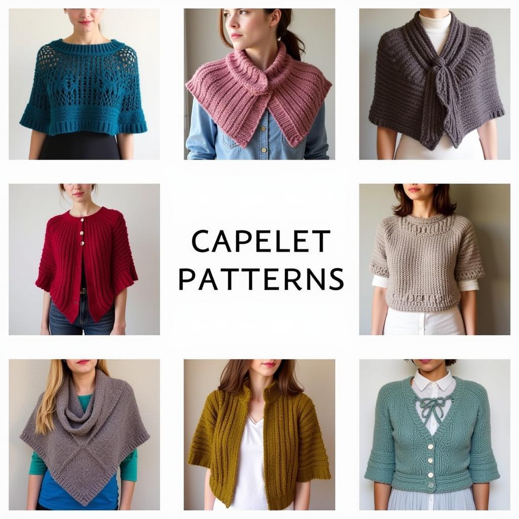 Collection of Free Capelet Knitting Patterns