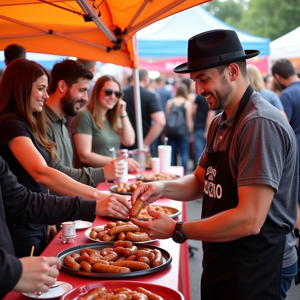 Free Chorizo Giveaway at a Local Food Festival