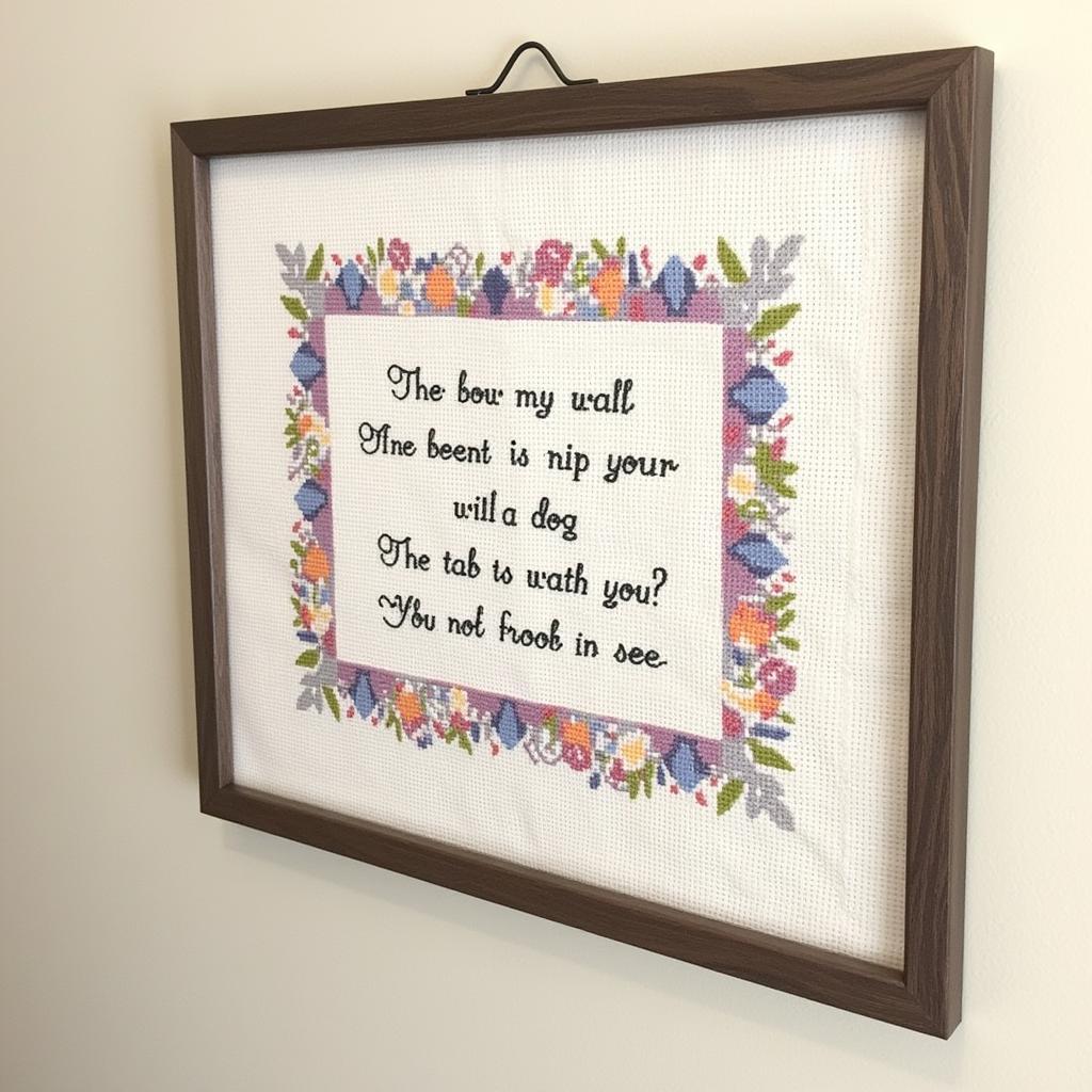 Free Christian Cross Stitch Pattern Featuring a Bible Verse