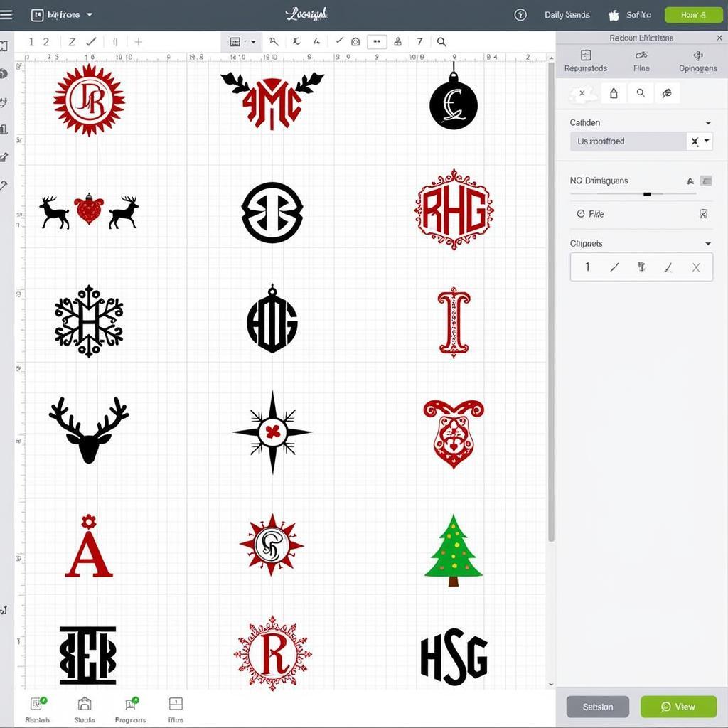 Free Christmas Monogram SVG Designs