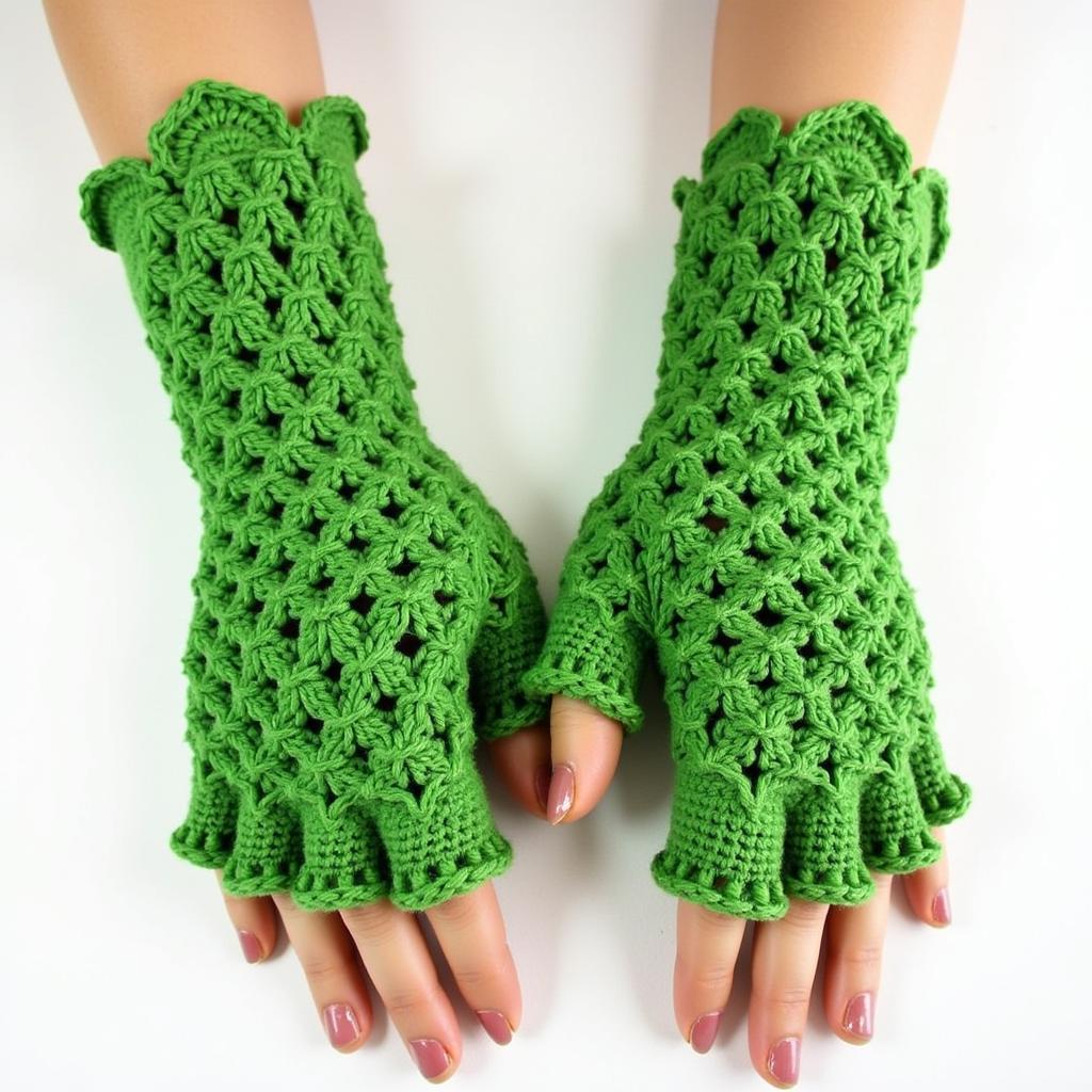 Free Crochet Dragon Scale Gloves Pattern Example