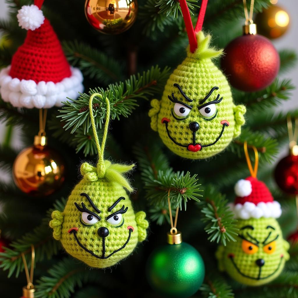 Free Crochet Grinch Pattern Ornaments