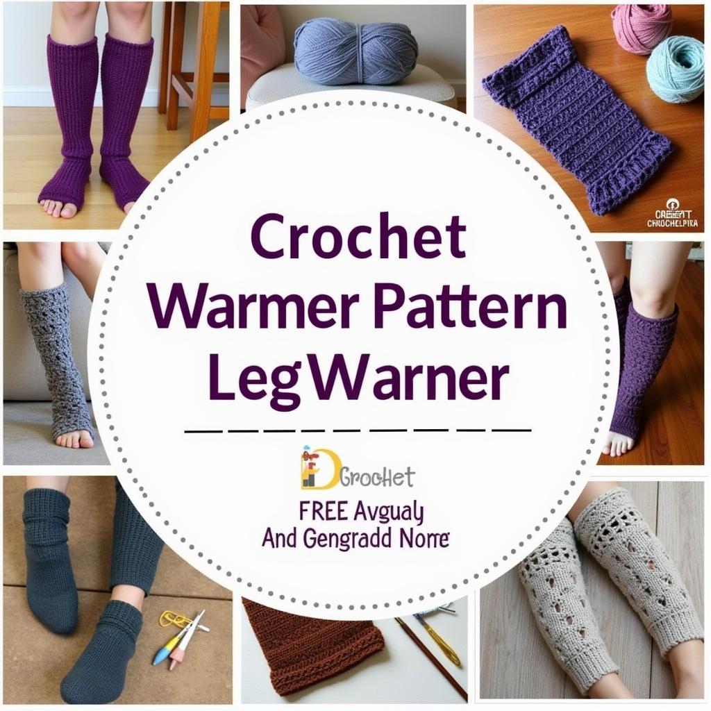 Free Crochet Leg Warmers Pattern for Adults