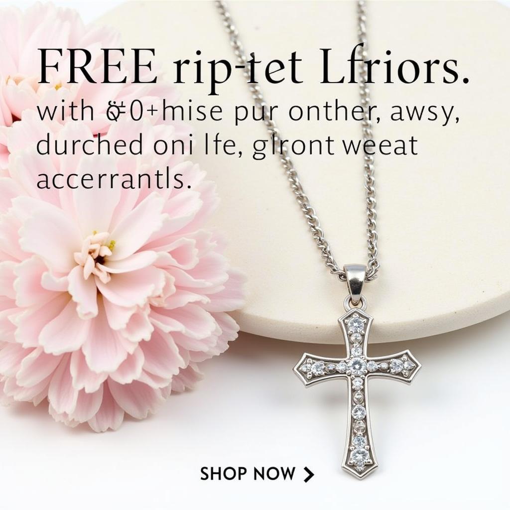 Free Cross Necklace as a Promotional Gift