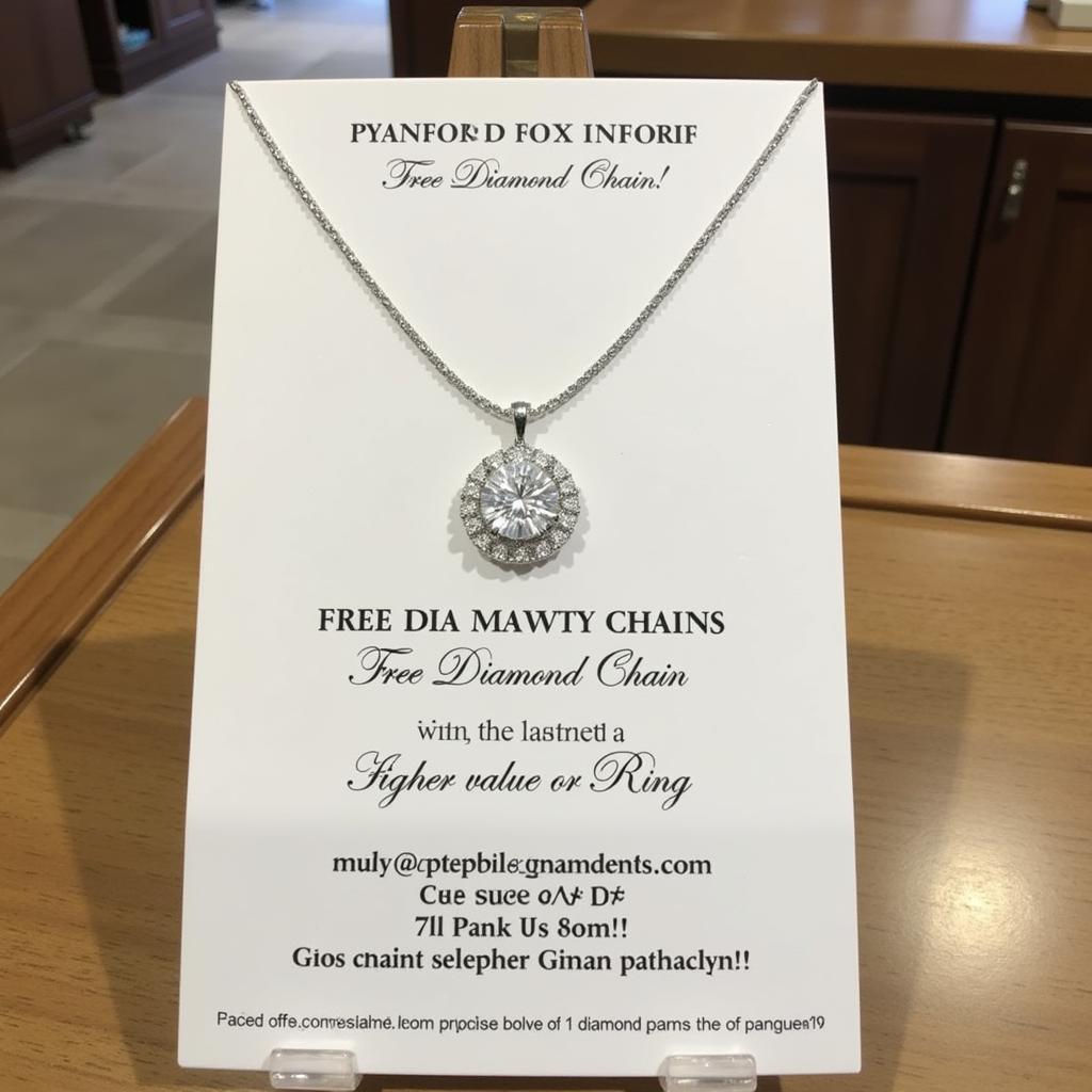 Free Diamond Chains as a Promotional Giveaway