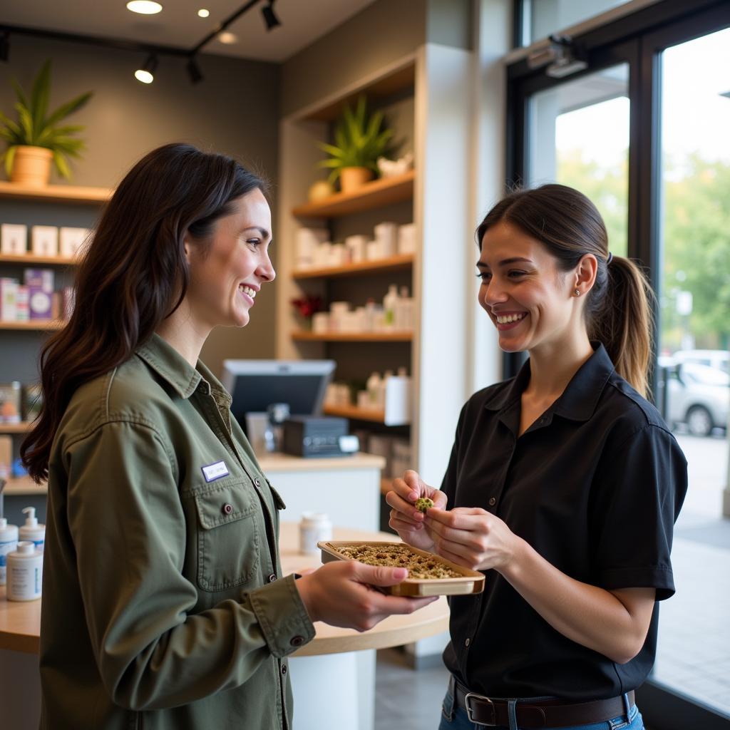 Free Edibles Samples at a Dispensary