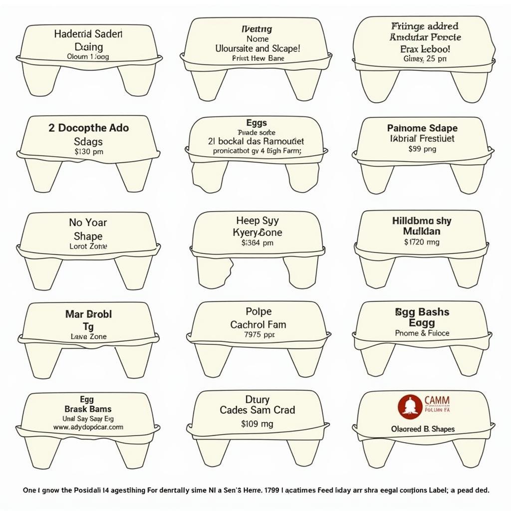 Free Egg Carton Label Templates: Various designs and layouts for customizable egg carton labels