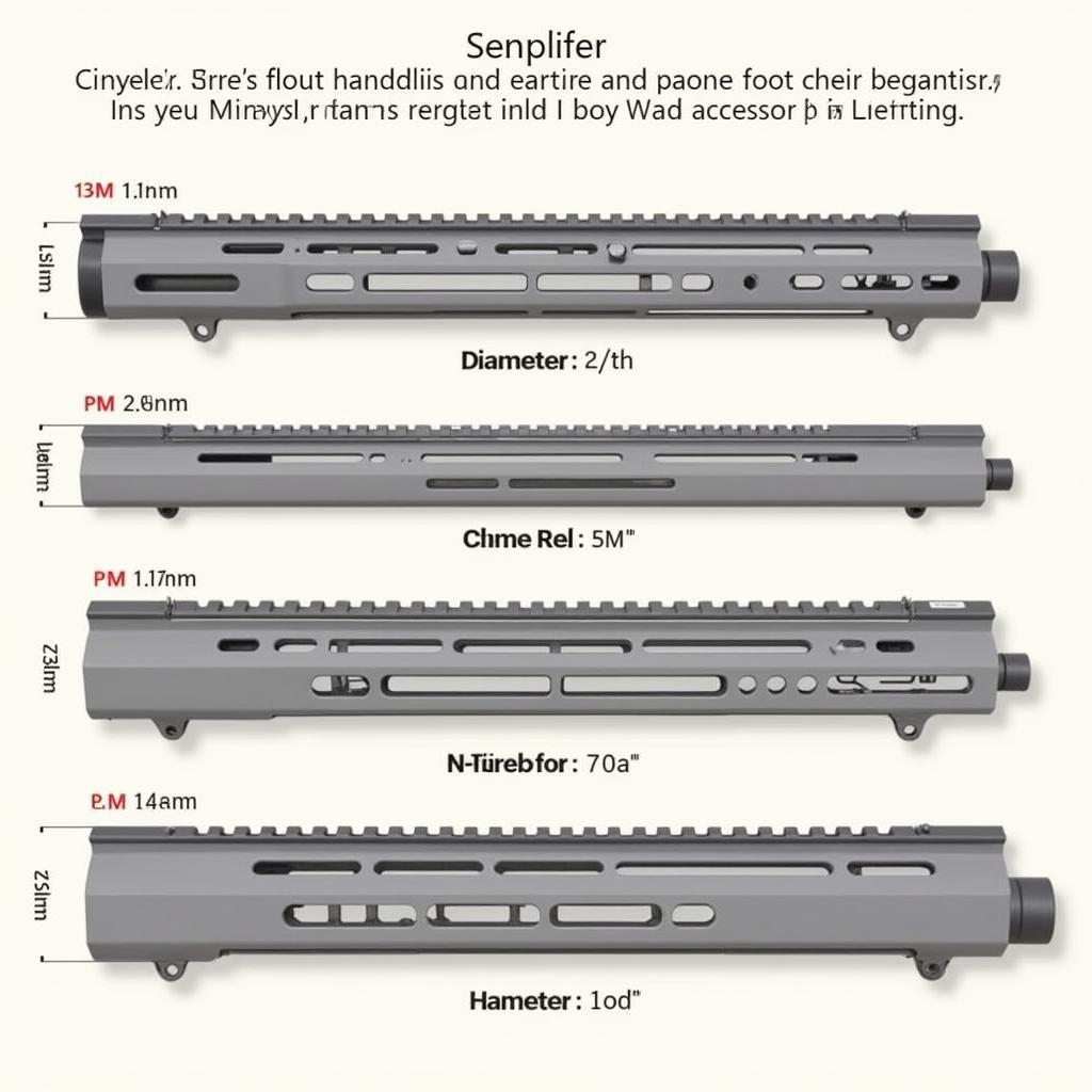 Free Float Handguard Lengths and Diameters