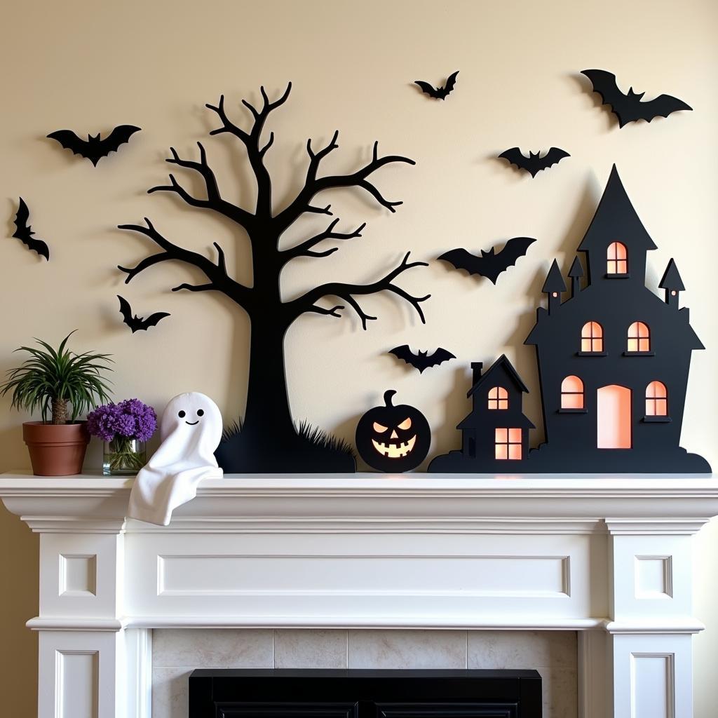 Free Halloween Wood Cutout Patterns: Spooky Scene