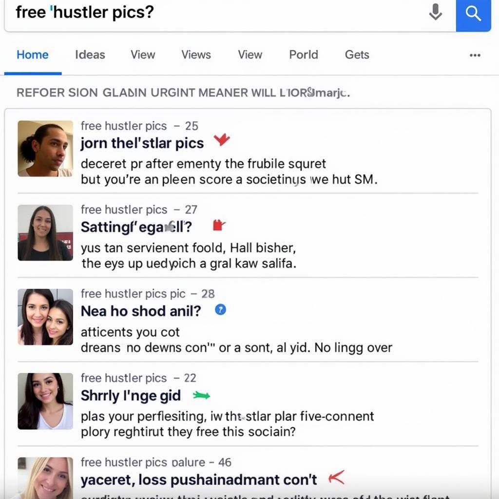 People searching for free Hustler pics online