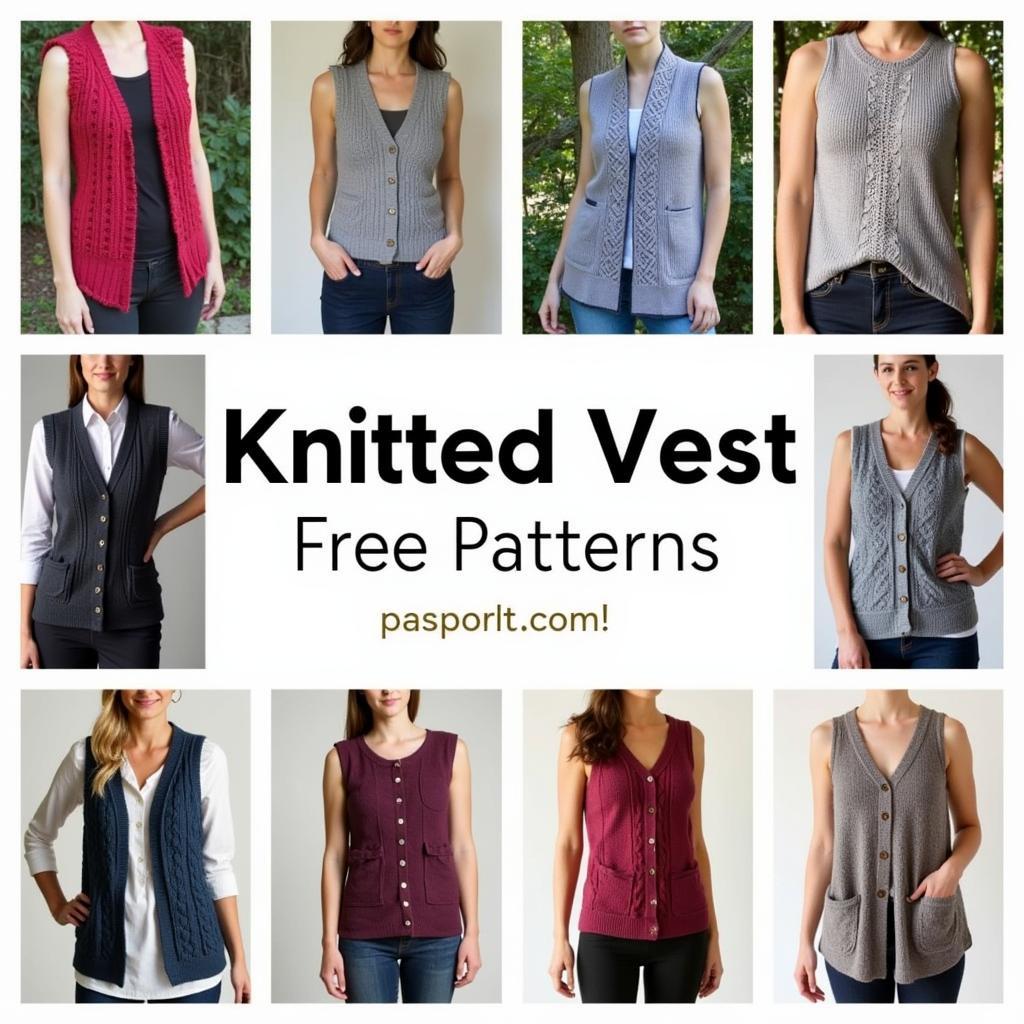 Variety of Free Knitted Vest Patterns