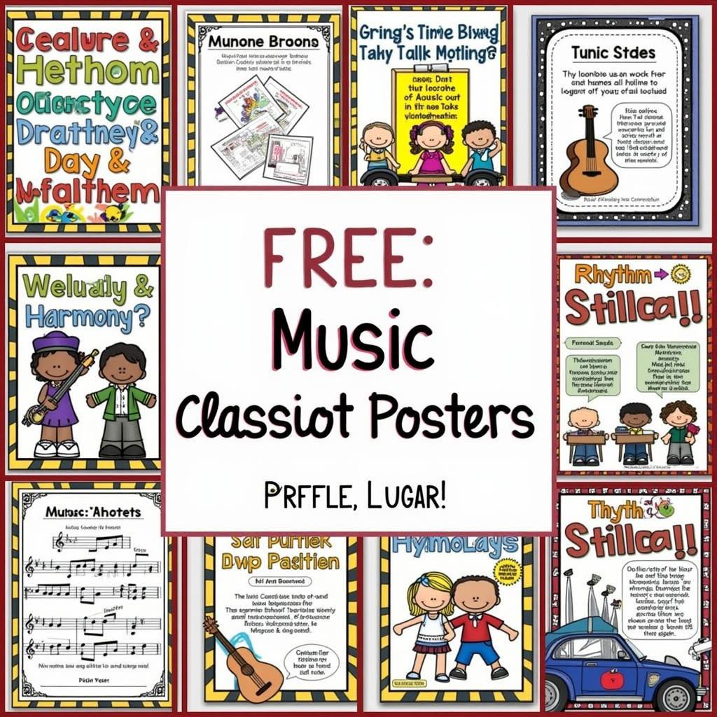 Variety of Free Music Classroom Posters