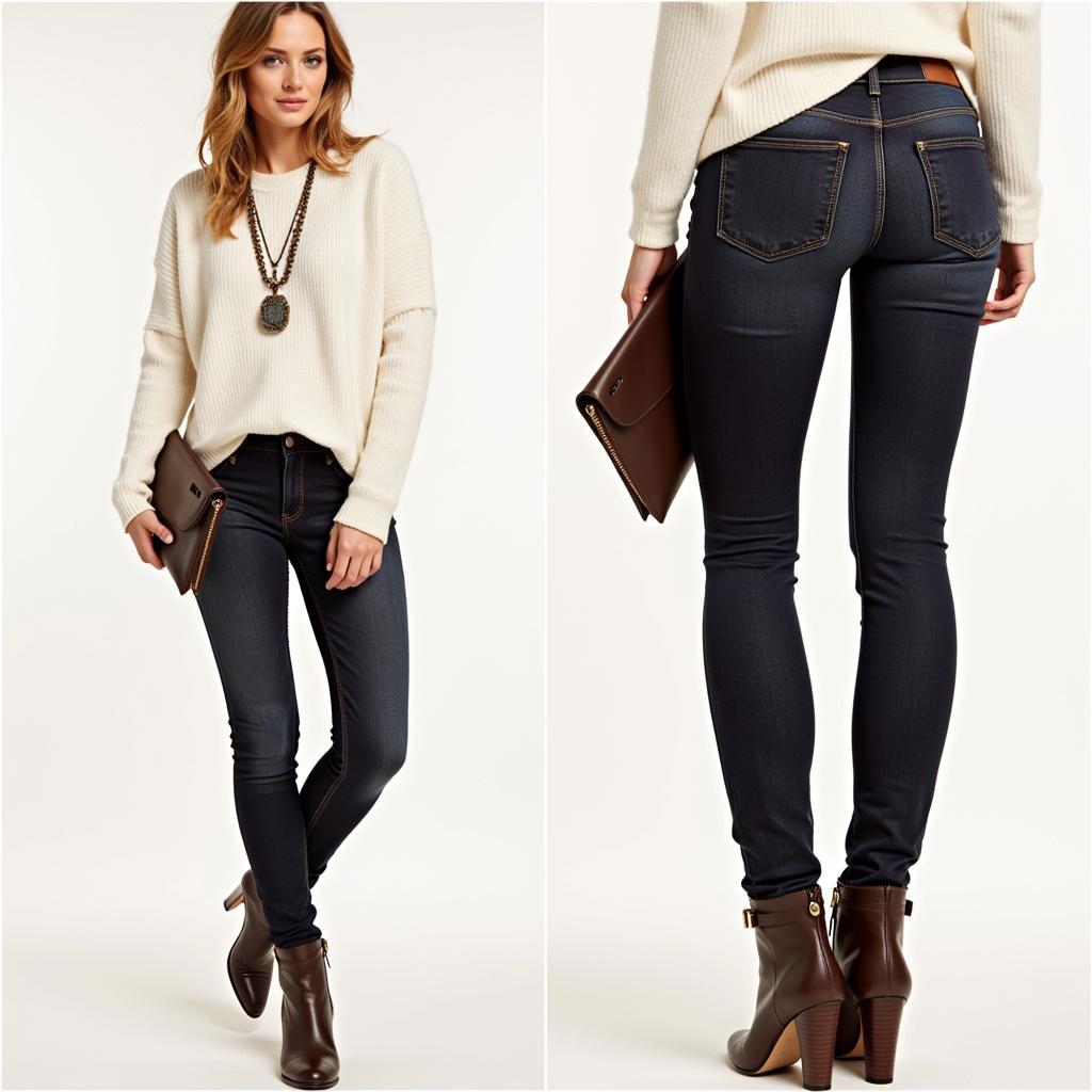 Free People Yellowstone Sweatshirt: Styling for a night out, paired with heeled boots and accessories.