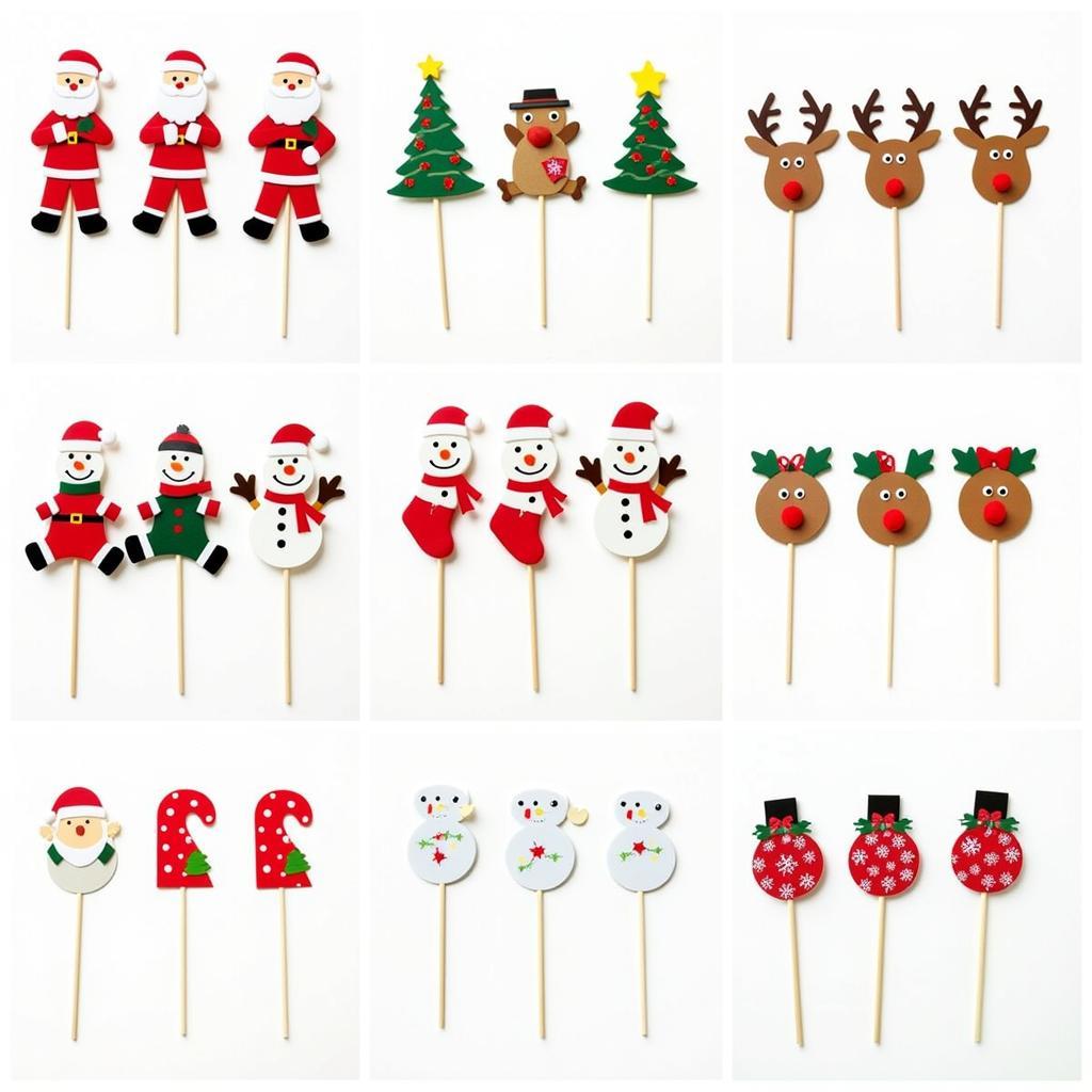 Variety of Free Printable Christmas Treat Bag Toppers