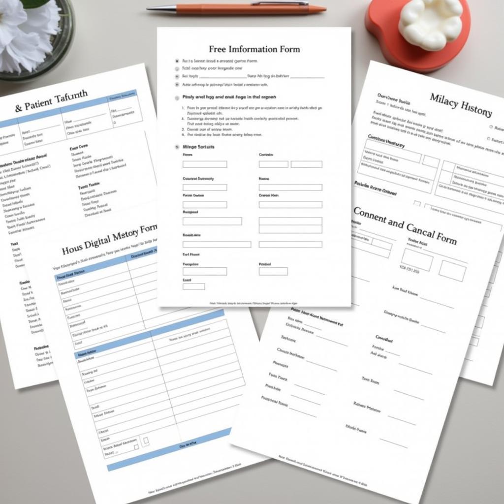 Variety of Free Printable Dental Forms