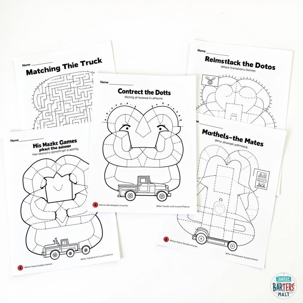 Free Printable Little Blue Truck Activities for Preschoolers