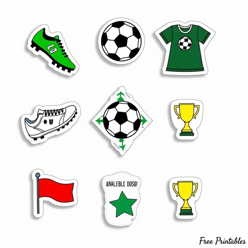 Variety of Free Printable Soccer Snack Tags