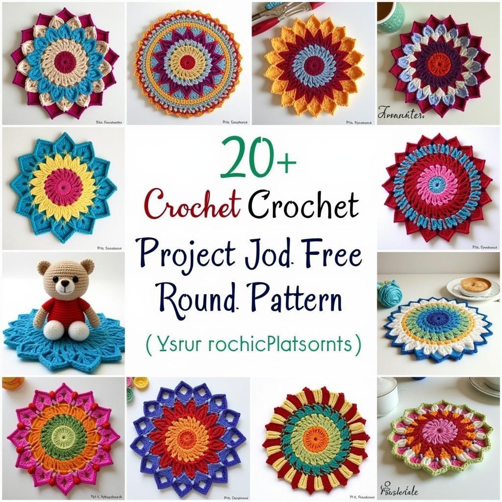 Collection of Free Round Crochet Patterns